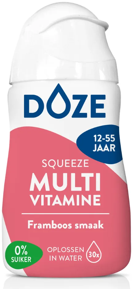 Doze Vitamins Multi Framboos - Vloeibare Multivitamine (50 ml)